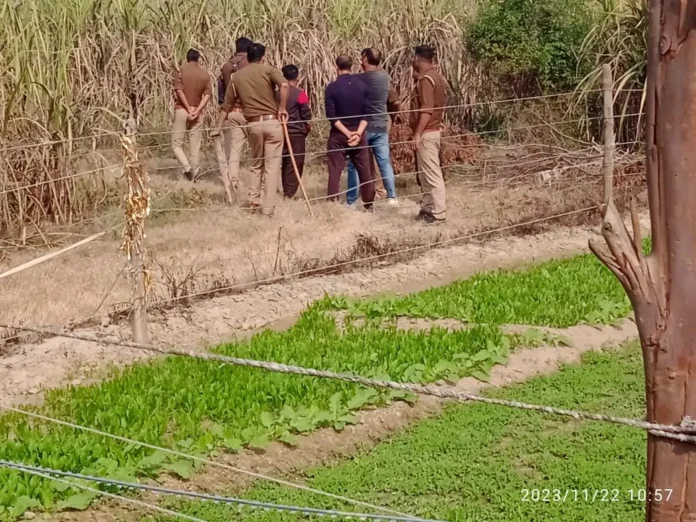 गौवंशीय पशु के अवशेष मिलने पर मचा हड़कंप