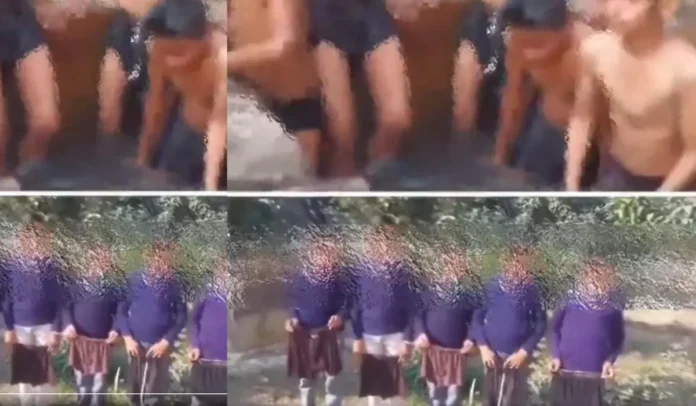ठंड में बिना नहाए छात्रों को प्रिंसिपल ने कॉलेज में नहलाया, वीडियो वायरल