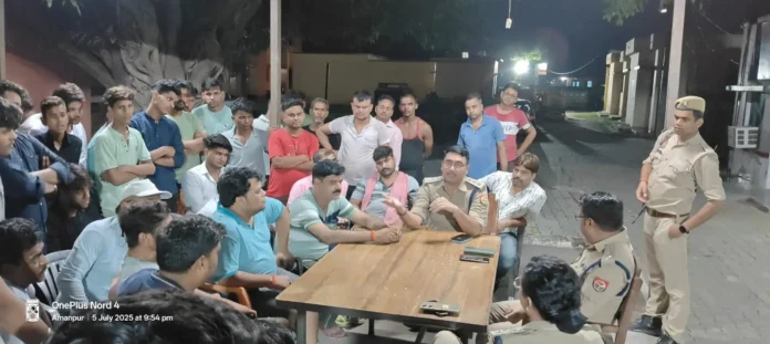 अमांपुर में गोवंश अवशेष
