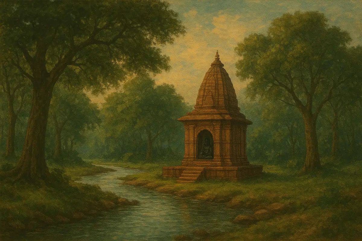Naimisharanya Rudravarta Teerth with gomti nadi image
